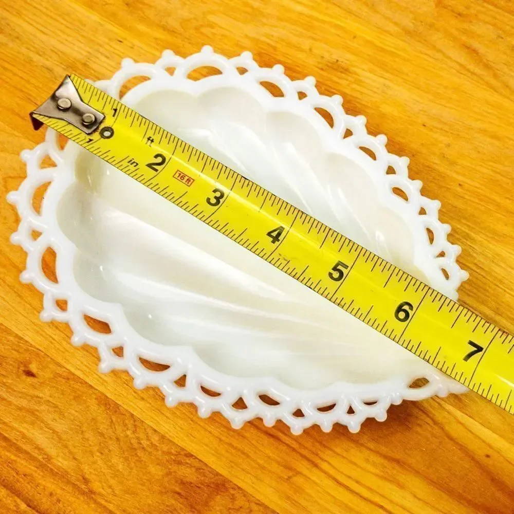 Vintage Westmorland Milk Glass Shell Dish & Juice Cup